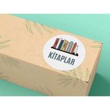 Casalinghi Kitaplar Etiketi Okul Serisi Yuvarlak Sticker Mat Etiket 4 cm (40 Adet)