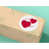 Casalinghi Love Etiketi Yuvarlak Mat Çıkartma Valentine's Day Round Sticker 4 cm (40 Adet)