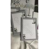 Casalinghi Panda Baskılı Küçük Boy Not Defteri 50 Yaprak - 10.5x14.5 cm Sevimli Ayıcık Desenli Mini Bloknot, Okul ve Çanta Defteri (1 Adet)
