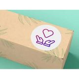 Casalinghi Sevgililer Günü Serisi 1 Etiketi Yuvarlak Mat Çıkartma Valentine's Day Round Sticker 4 cm (40 Adet)