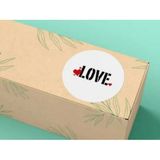 Casalinghi Sevgililer Günü Serisi 4 Yuvarlak Mat Çıkartma Valentine's Day Round Sticker 4 cm (40 Adet)