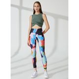 Casall 23141-417 Bliss High Waist Tights Çok Renkli Dar Baskılı Kadın Tayt