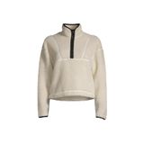 Casall Balıkçı Yaka Zip Ceket, M, 5002972597, Beyaz, Kadın