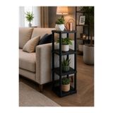 CasaNovi Sakura 4 Katlı Çiçeklik Saksılık Siyah
