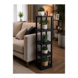 CasaNovi Sakura 5 Katlı Çiçeklik Saksılık Siyah