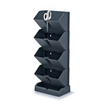 Cascade Mini 8'li Antrasit Modüler Dikey Duvar Saksı Seti