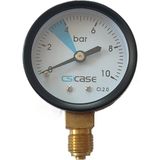 Case 1408 1/4'' Alt Çıkışlı 10 Bar Su Manometre Ø50MM