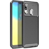 Case 4U A20E Uyumlu Kılıf Rugged Armor Karbon Desenli Lüx Negro Silikon Arka Kapak Siyah - Galaxy A20E