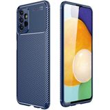 Case 4U A23 Uyumlu Kılıf Rugged Armor Karbon Desenli Lüx Negro Silikon Arka KapakLacivert - Galaxy A23