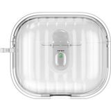 Case 4u Airpods 4 Kılıf Kenarları Renkli Şeffaf Dilimli Silikon Airbag 40 Kılıf Şeffaf