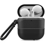 Case 4U Airpods Kılıf ile uyumlu Suya Dayanıklı Darbe Emici Silikon Kancalı Airtag 16 Siyah HBCV00000SO9NM