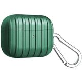 Case 4U Airpods Pro ile uyumlu Kılıf Şerit Desenli Toz Tutmayan Darbeye Dayanıklı Koruyucu Airbag 21 Koyu Yeşil HBCV00000SO9NP
