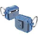 Case 4U Apple Airpods 3. Nesil Kılıf Tank Çift Katmanlı Silikon Airbag 27 Lacivert