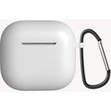 Case 4u Apple Airpods 4 Standart Silikon Kılıf Taşıma Ipi Takma Slotlu Soft Yumuşak Kılıf Beyaz
