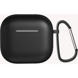 Case 4u Apple Airpods 4 Standart Silikon Kılıf Taşıma Ipi Takma Slotlu Soft Yumuşak Kılıf Siyah