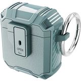 Case 4U Apple Airpods Kılıf Tank Çift Katmanlı Silikon Airbag 27 Yeşil