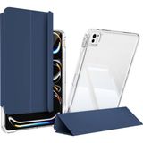 Case 4U apple iPad Pro 13 2025 M5 Kılıf Magnetik Ayrılabilen Airbagli Zore Sliding Tablet Kılıfı - Laciver - Lacivert