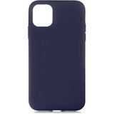 Case 4U Apple iPhone 11 Kılıf 3D Kamera Korumalı İçi Kadife Lansman Yumuşak Silikon Lacivert - Koyu Lacivert