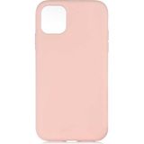 Case 4U Apple iPhone 11 Kılıf 3D Kamera Korumalı İçi Kadife Lansman Yumuşak Silikon Rose Gold - Açık Pembe