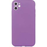 Case 4U Apple iPhone 11 Kılıf 3D Kamera Korumalı İçi Kadife Mara Lansman Yumuşak Kapak Mor