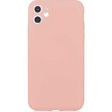 Case 4U Apple iPhone 11 Kılıf 3D Kamera Korumalı İçi Kadife Mara Lansman Yumuşak Kapak Pembe