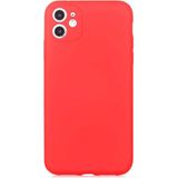 Case 4U Apple iPhone 11 Kılıf Kamera Korumalı Içi Kadife Logosuz Mara Lansman Silinebilir Kılıf Kırmızı