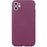 Case 4U Apple iPhone 11 Kılıf Kamera Korumalı Içi Kadife Logosuz Mara Lansman Silinebilir Kılıf Mürdüm