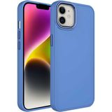 Case 4U Apple iPhone 11 Kılıf Metal Çerçeve Hassas Butonlu Renkli Içi Kadife Lansman Kılıfı Luna Kapak Lavanta Grisi