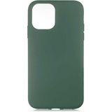 Case 4U Apple iPhone 11 Pro Kılıf LSR Lansman Kapak İçi Kadife Soft Yumuşak Dokulu Liquid Silikon Koyu Yeşil
