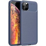 Case 4U Apple iPhone 11 Pro Kılıf Rugged Armor Karbon Desenli Lüx Negro Silikon Arka Kapak Lacivert