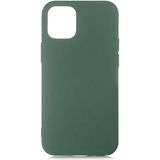 Case 4U Apple iPhone 12 Mini Kılıf 3D Kamera Korumalı İçi Kadife Lansman Yumuşak Silikon Koyu Yeşil