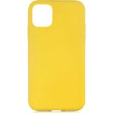 Case 4U Apple iPhone 12 Mini Kılıf 3D Kamera Korumalı İçi Kadife Lansman Yumuşak Silikon Sarı