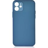 Case 4U Apple iPhone 12 Mini Kılıf Ultra İnce Esnek Transparan Slims Kapak Saks Mavi