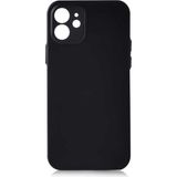 Case 4U Apple iPhone 12 Mini Kılıf Ultra İnce Esnek Transparan Slims Kapak Siyah