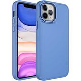 Case 4U Apple iPhone 12 Pro Kılıf Metal Çerçeve Hassas Butonlu Renkli Içi Kadife Lansman Kılıfı Luna Kapak Lavanta Grisi