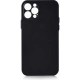 Case 4U Apple iPhone 12 Pro Kılıf Ultra İnce Esnek Transparan Slims Kapak Siyah