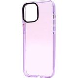 Case 4U Apple iPhone 12 Pro Max Kılıf Renkli Transparan Yumuşak Silikon Süper Punto Kapak Mor