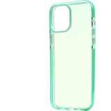 Case 4U Apple iPhone 12 Pro Max Kılıf Renkli Transparan Yumuşak Silikon Süper Punto Kapak Yeşil