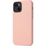 Case 4U Apple iPhone 13 Kılıf Kadife İç Yüzey Mat Eyzi Silikon Kapak Pembe