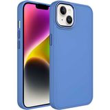 Case 4U Apple iPhone 13 Kılıf Metal Çerçeve Hassas Butonlu Renkli Içi Kadife Lansman Kılıfı Luna Kapak Lavanta Grisi