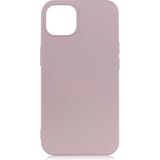 Case 4U Apple iPhone 13 Mini Kılıf Lansman Içi Kadife Soft Yumuşak Dokulu Liquid Silikon Rose Gold
