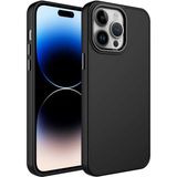 Case 4U Apple iPhone 13 Pro Kılıf Metal Çerçeve Hassas Butonlu Renkli Içi Kadife Lansman Kılıfı Luna Kapak Siyah