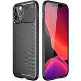 Case 4U Apple iPhone 13 Pro Max Kılıf Rugged Armor Karbon Desenli Lüx Negro Silikon Arka Kapak Siyah