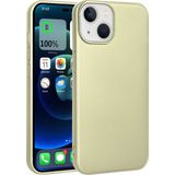 Case 4U Apple iPhone 14 Kılıf Klasik Mat Silikon Lüks Arka Kapak Premier Altın