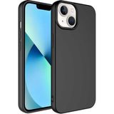 Case 4U Apple iPhone 14 Max Kılıf 3D Kamera Korumalı İçi Kadife Mara Lansman Yumuşak Kapak Siyah - iPhone 14 Plus