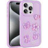 Case 4u Apple iPhone 14 Pro Kabartma Figürlü Parlak Toys Silikon Kılıf Mor