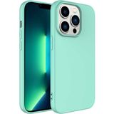 Case 4U Apple iPhone 14 Pro Max Kılıf 3D Kamera Korumalı İçi Kadife Mara Lansman Yumuşak Kapak Açık Yeşil