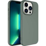 Case 4U Apple iPhone 14 Pro Max Kılıf 3D Kamera Korumalı İçi Kadife Mara Lansman Yumuşak Kapak Koyu Yeşil