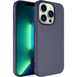 Case 4U Apple iPhone 14 Pro Max Kılıf 3D Kamera Korumalı İçi Kadife Mara Lansman Yumuşak Kapak Lacivert