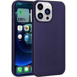 Case 4U Apple iPhone 14 Pro Max Kılıf Klasik Mat Silikon Lüks Arka Kapak Premier Lacivert
